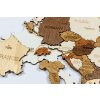 Nástěnné mapy Dřevěná mapa světa puzzle Jednoduchý