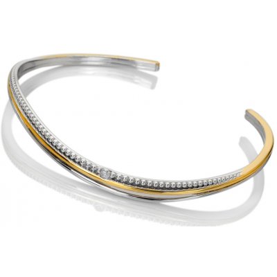 Hot Diamonds Otevřený bicolor náramek s diamantem Teardrop DC228 – Zboží Mobilmania