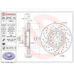 Brzdový kotouč BREMBO 09.9772.1X | Zboží Auto