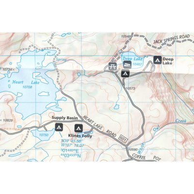 Flat tops Se Glenwood Canyon Colorado turistická mapa GPS komp. NGS – Zboží Mobilmania