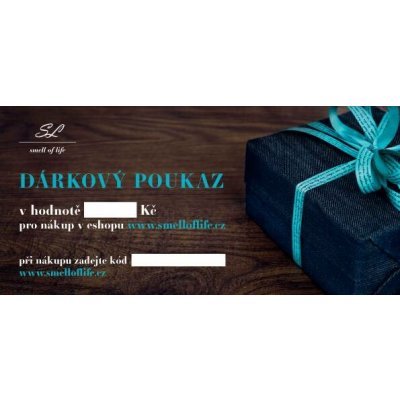 Smell of Life Dárkový poukaz v obálce Hodnota poukazu 500 Kč obálka stříbrná – Hledejceny.cz