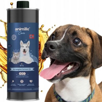 Animille Premium Care Norský lososový olej pro psy a kočky 1000 ml – Hledejceny.cz