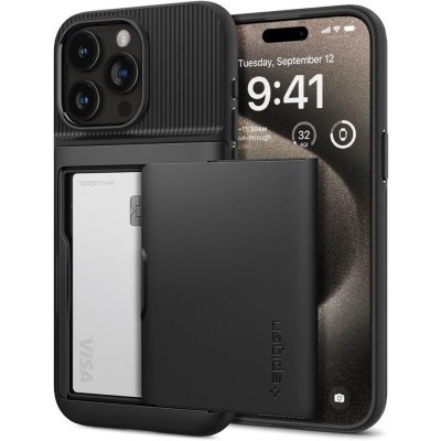 Spigen Slim Armor CS iPhone 15 Pro Max černé – Hledejceny.cz