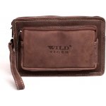 Dvouoddílová kožená pánská etue Wild Tiger 85A hnědá – Hledejceny.cz