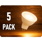 V-TAC LED žárovka GU5.3, 6W 455 lm MR16 12V/5-PACK teplá bílá – Hledejceny.cz