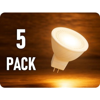 V-TAC LED žárovka GU5.3, 6W 455 lm MR16 12V/5-PACK teplá bílá – Hledejceny.cz