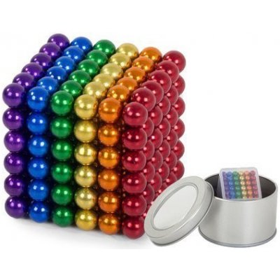 Magnetické kuličky pro děti barevné 5mm 216ks + krabička – Zboží Dáma
