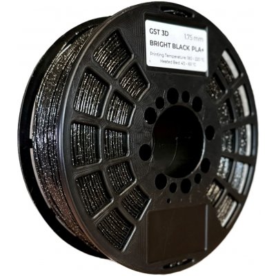 Filament GST3D PLA+ Černá s třpytkami 1,75mm 1kg – Zboží Živě