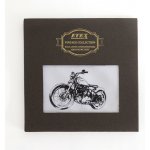 Ëtex Luxusní pánské látkové kapesníky VINTAGE ruční tisk motorka – Zboží Mobilmania