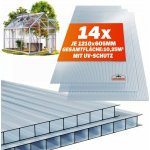 Gardenbruk Gardebruk Sada 10 dutinkových vícevrstvých desek s průhlednou strukturou 6 mm 7,32 m² 109590 – Zboží Dáma