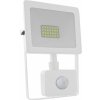 Zahradní lampa ACA Lighting LED venkovní reflektor Q 20W/230V/6000K/1760Lm/110°/IP66, pohybový senzor, bílý