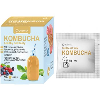 Ovonex Kombucha Instantní v prášku fermentovaný nápoj 10x400 ml