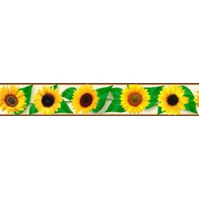 IMPOL TRADE B 83-08 Samolepící bordura slunečnice, rozměr 5 m x 8,3 cm – Zboží Dáma