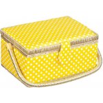 Bellatex BOX na šití žlutý puntík 24x17,5x13 cm – Zbozi.Blesk.cz