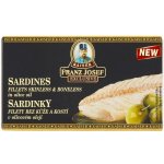 Franz Josef Kaiser Exclusive Sardinky filety bez kůže a kostí v olivovém oleji 90 g – Zboží Dáma
