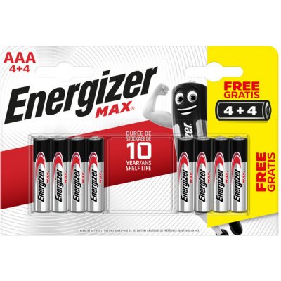 Energizer Max AAA 8 ks EU009 – Zboží Mobilmania