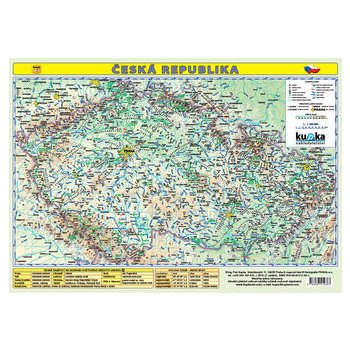 Česká republika mapa A3 lamino