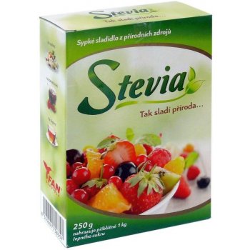 Fan sladidlo Stevia sypká 250 g od 65 Kč - Heureka.cz