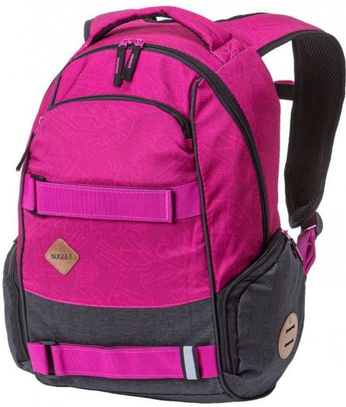 Nugget Bradley 3 traverse fuchsia Ht. charcoal 24 l