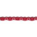 Elastická krajka, 20mm - červená – Zboží Dáma