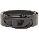 Diesel opasek OVAL D LOGO B-1DR belt černá – Zboží Dáma