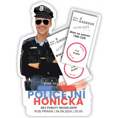 Personal Personal Personalizované pozvánky Policejní oslava – Hledejceny.cz