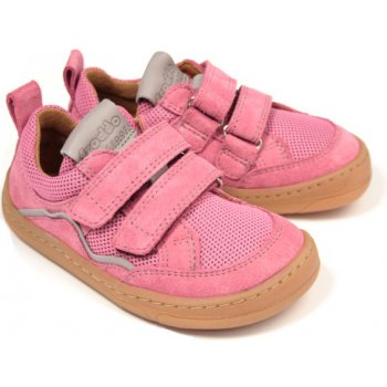 Froddo Barefoot textilní tenisky BF D-Velcro Fuxia+ růžové