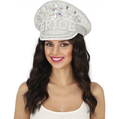 Guirca Guirca Elegantní kapitánská čepice Bride pro nevěstu – Zboží Dáma