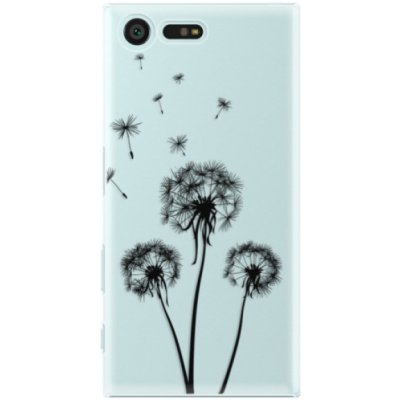 Pouzdro iSaprio - Three Dandelions – black - Sony Xperia X Compact – Sleviste.cz