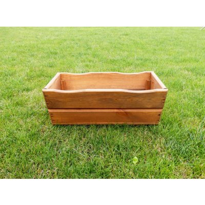 Tradgard Dřevěný květináč truhlík na květiny 44 cm hnědý – Zboží Dáma