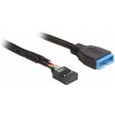 Delock 83281 kabel USB 2.0 pinový konektor samice > USB 3.0 pinový konektor samce