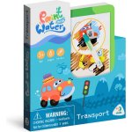 Kouzelné malování vodou Dinosauři omalovánky/blok 12x14cm štětec 8 listů v krabičce – Zboží Dáma