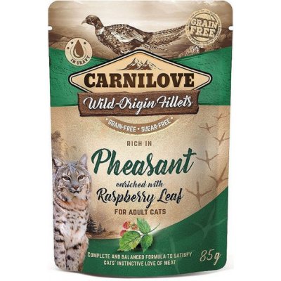 Carnilove Cat Pouch Pheasant & Raspberry Leaves 24 x 85 g – Zboží Mobilmania