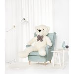 Mamido Velký medvěd XL Amigo bílý 160 cm – Zboží Mobilmania