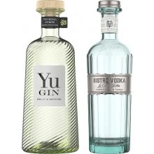 Yu Gin 43% & Bistro vodka 40% 2 x 0,7 l (set)