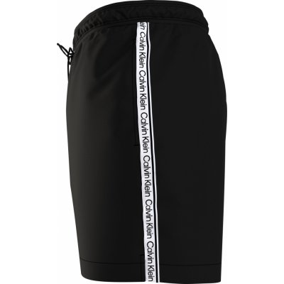 Calvin Klein medium Drawstring Swim Shorts Logo Tape KM0KM00741BEH černá – Hledejceny.cz