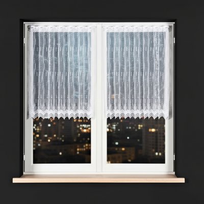 Dekorační metrážová vitrážová záclona ILJA bílá výška 90 cm MyBestHome – Zboží Dáma