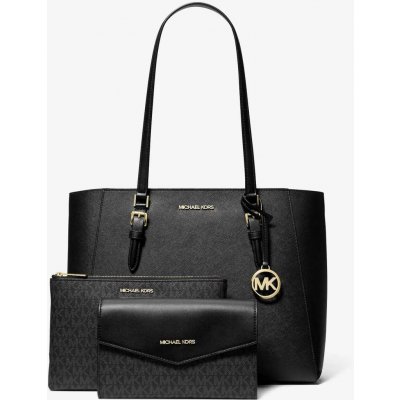 Michael Kors dámská kožená kabelka velká a crossbody 3v1 Charlotte černá – Hledejceny.cz