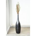 Váza DELGADA, sklolaminát, výška 65 cm, černo-stříbrná – Hledejceny.cz