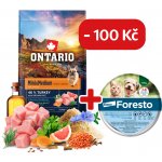 Ontario Mini & Medium Weight Control Turkey & Brown Rice 6,5 kg – Hledejceny.cz
