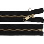 Zip stanový mosazný No 5 s oboustranným jezdcem délka 200 cm Varianta: černá mosazná, Balení: 1 ks – Zboží Dáma