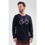 Old bike pánské pyžamo dlouhé tm.modré – Zbozi.Blesk.cz