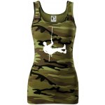 Visící horolezec dámské Maskáčové tílko Zelený maskáč – Zboží Dáma
