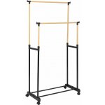 5five Simply Smart Dvojitý WOODY 86 x 42 x 165 cm černá – Hledejceny.cz