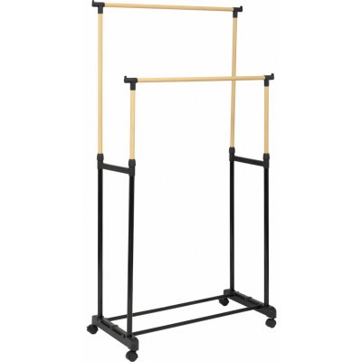 5five Simply Smart Dvojitý WOODY 86 x 42 x 165 cm černá – Hledejceny.cz