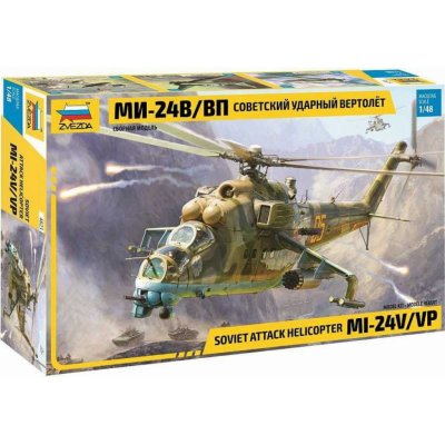 Zvezda Model Kit vrtulník 4823 MIL-Mi 24 V/VP 1:48 – Sleviste.cz