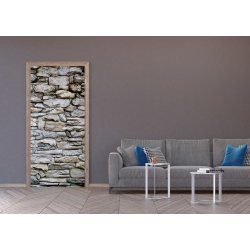 AG Design FTNV-2945 Vliesová fototapeta Kamenná zeď hnědá rozměry 90x202 cm