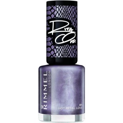 Rimmel London lak na nehty 60 Seconds Super Shine 811 Hot Metal Love 8 ml – Hledejceny.cz