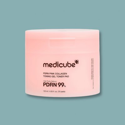 Medicube PDRN Pink Collagen Toning Gel Toner Pad gelové tonizační tampony 70 ks 120 ml – Zboží Dáma