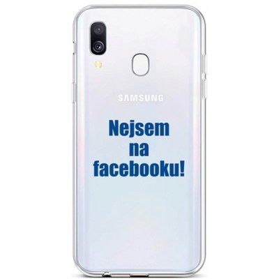 Pouzdro TopQ Samsung A40 silikon Nejsem na Facebooku